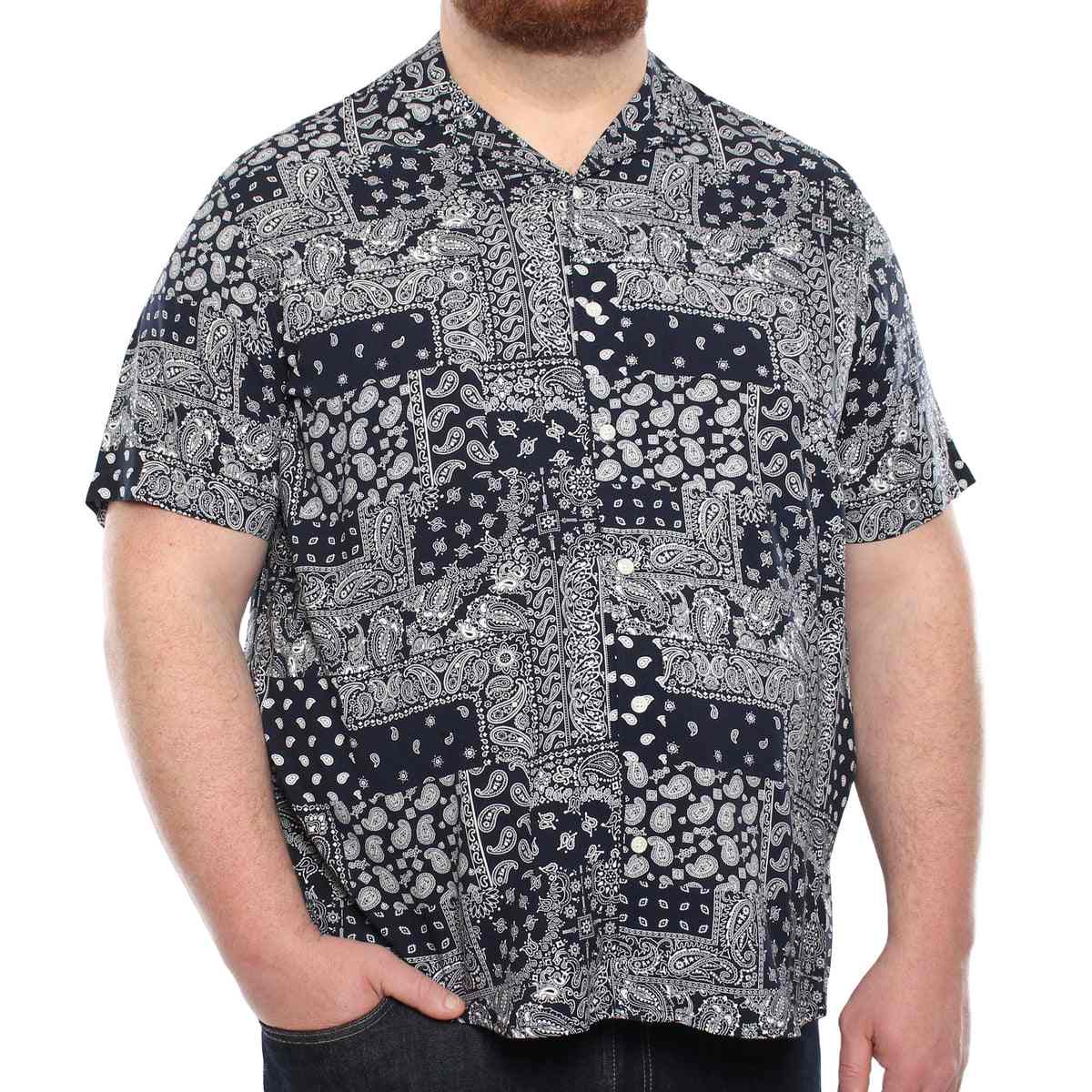 Animal print puffer jacket for big and tall men