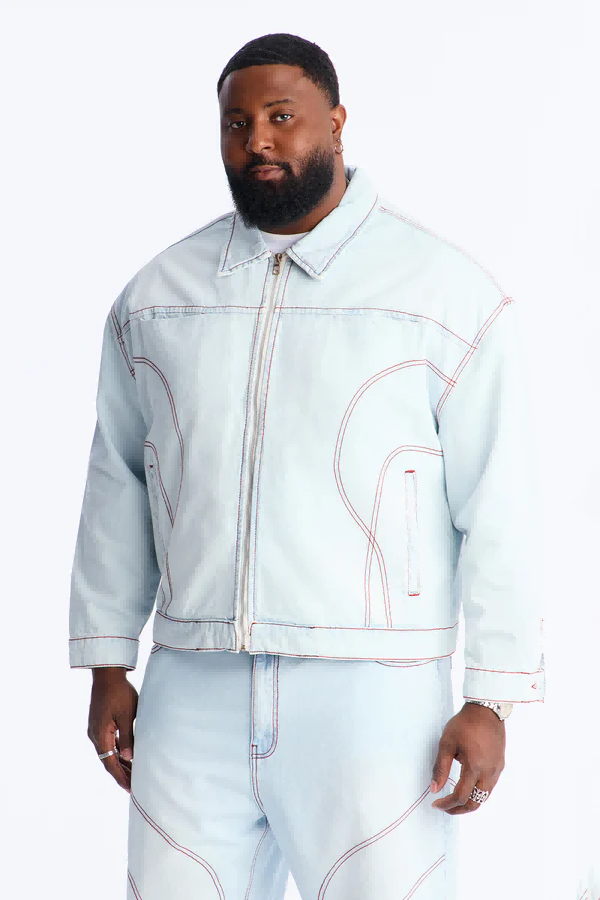 Three quarter sleeve polo shirt in plus size