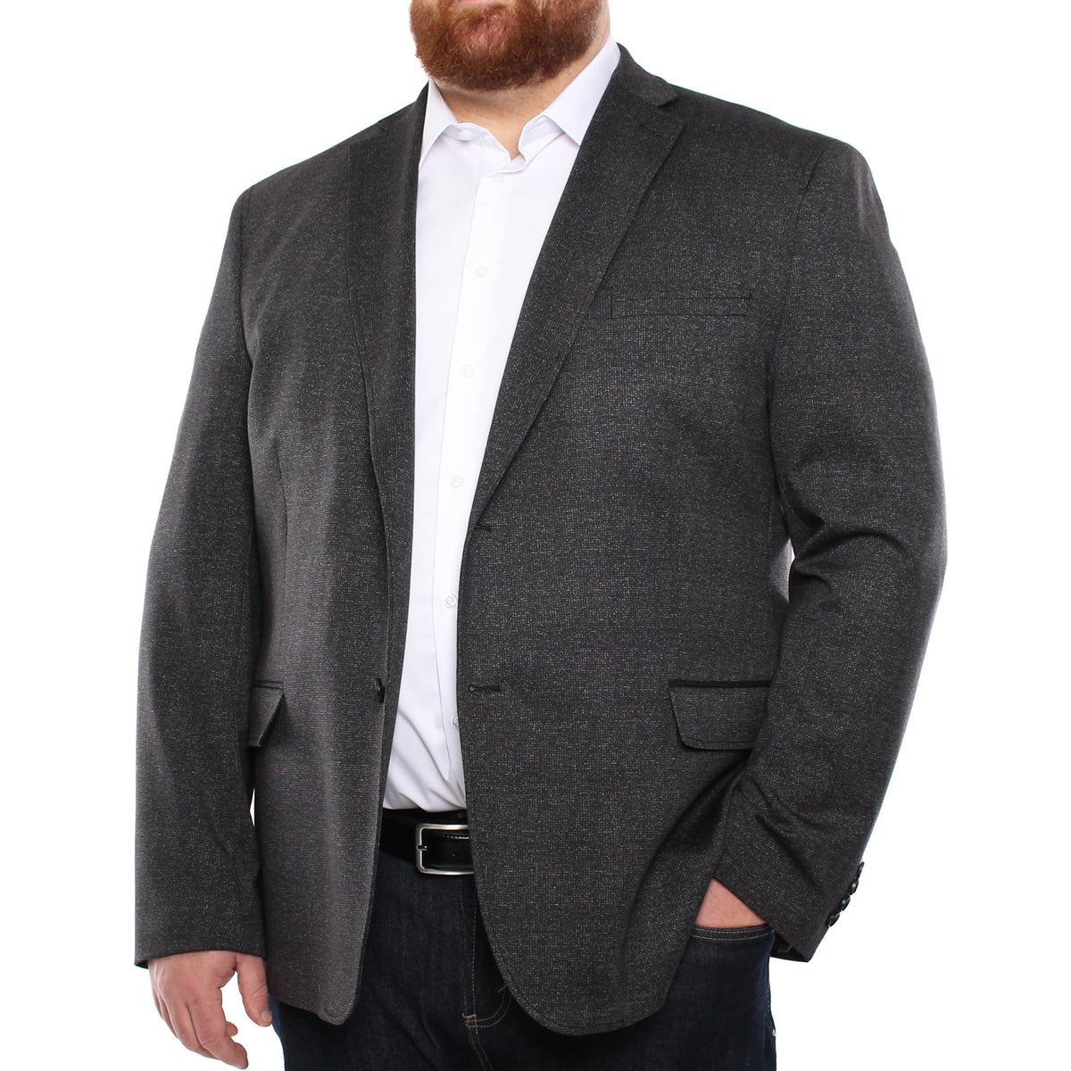 Three quarter sleeve polo shirt in plus size