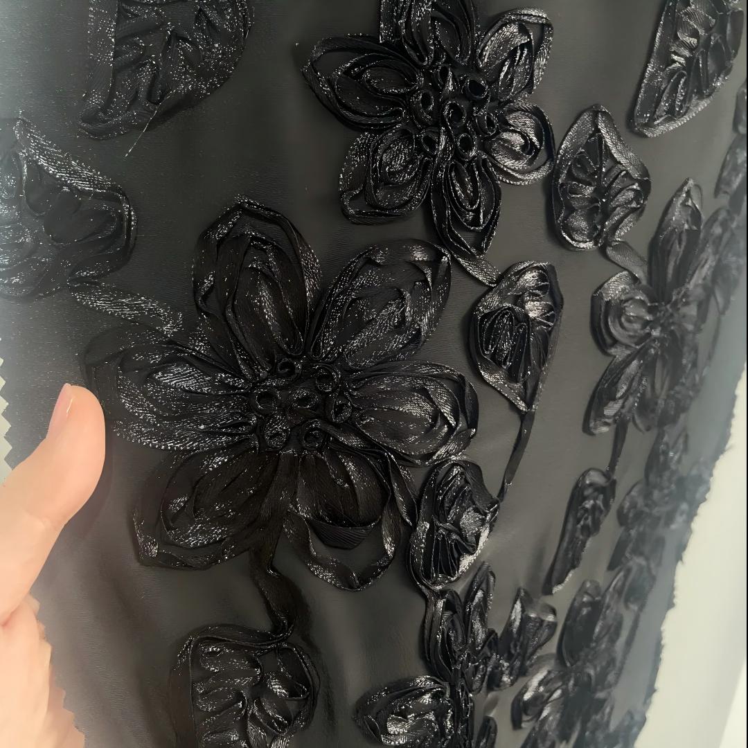 Denim tears puff print embroidery detail
