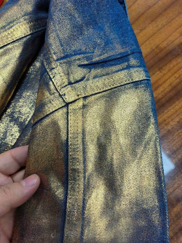 Rhinestone embellished denim jeans for men