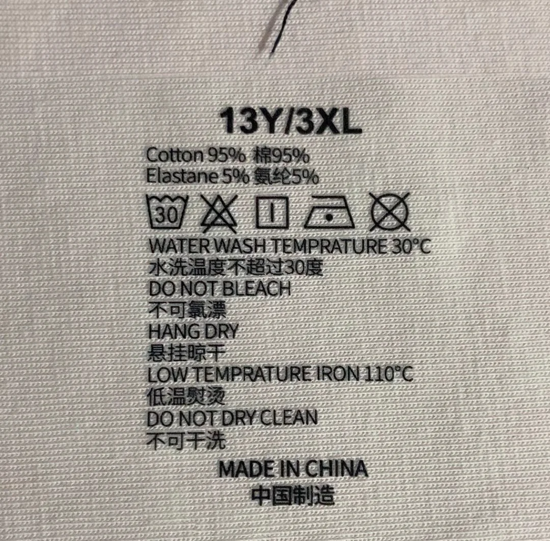 Cotton t-shirt for big and tall men