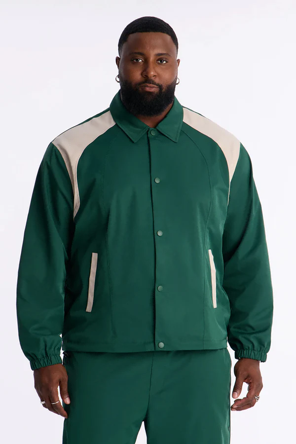 Three quarter sleeve polo shirt in plus size