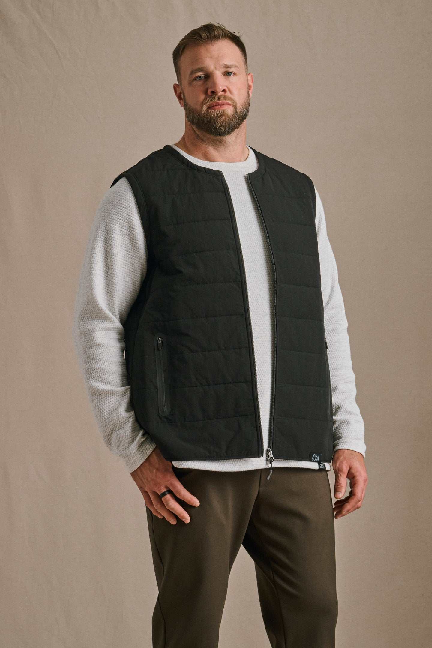 Private label menswear products and branding