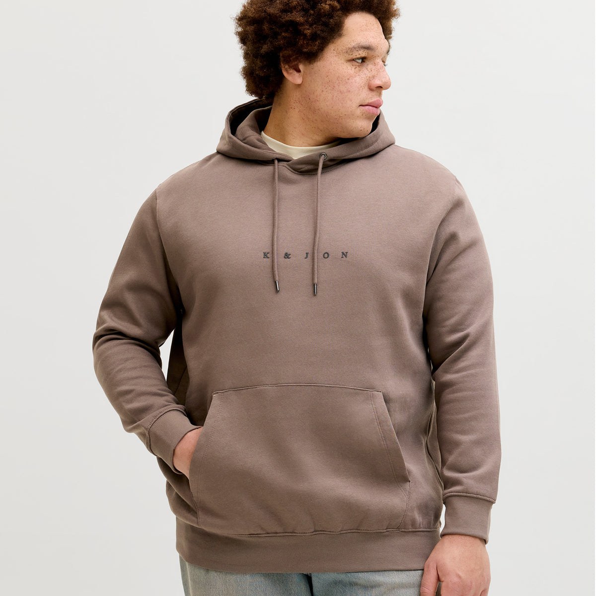 Animal print puffer jacket for big and tall men