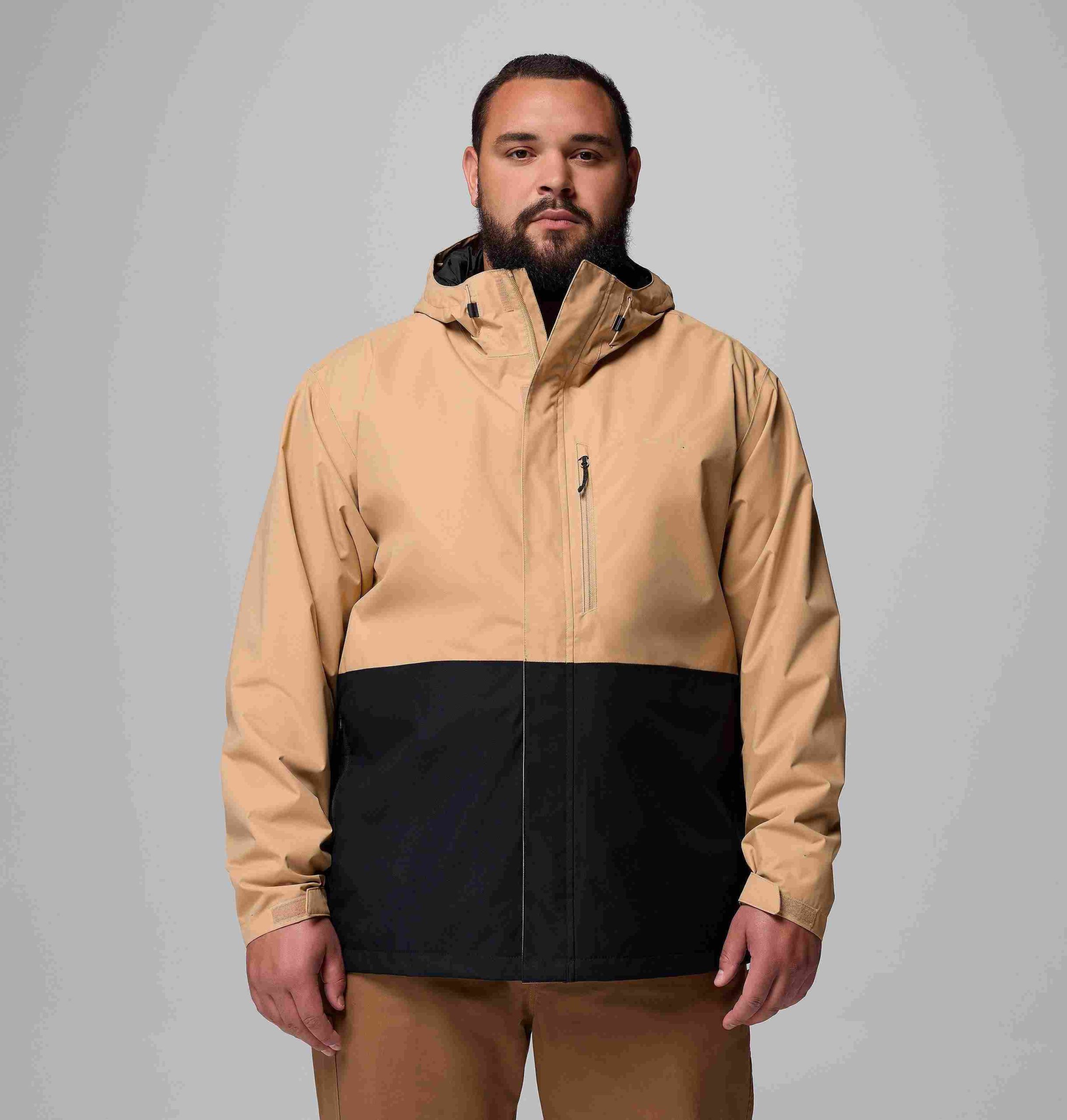 Animal print puffer jacket for big and tall men
