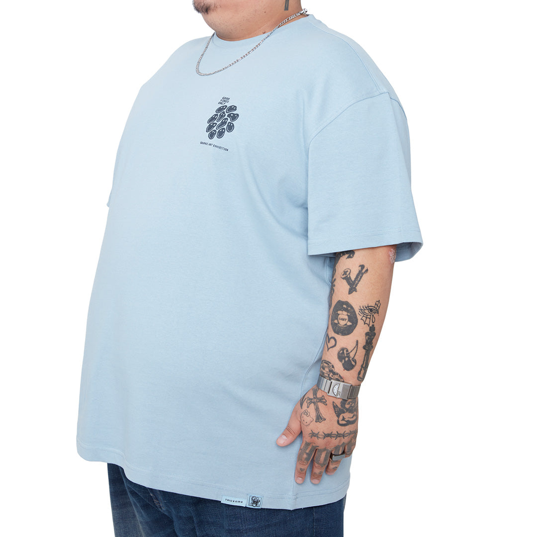 Three quarter sleeve polo shirt in plus size