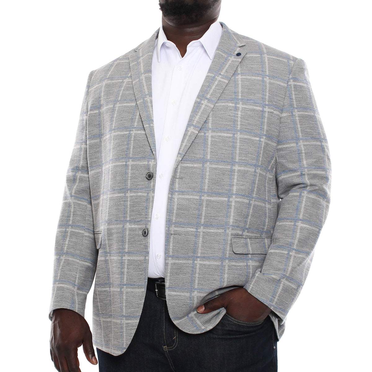 Three quarter sleeve polo shirt in plus size
