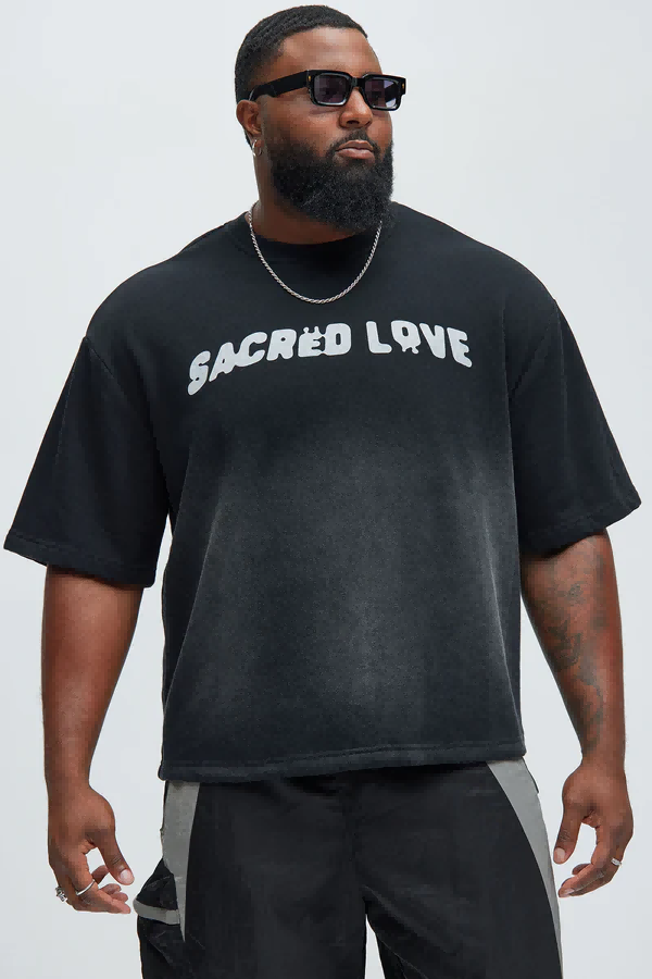 Extended size men's tees for big and tall