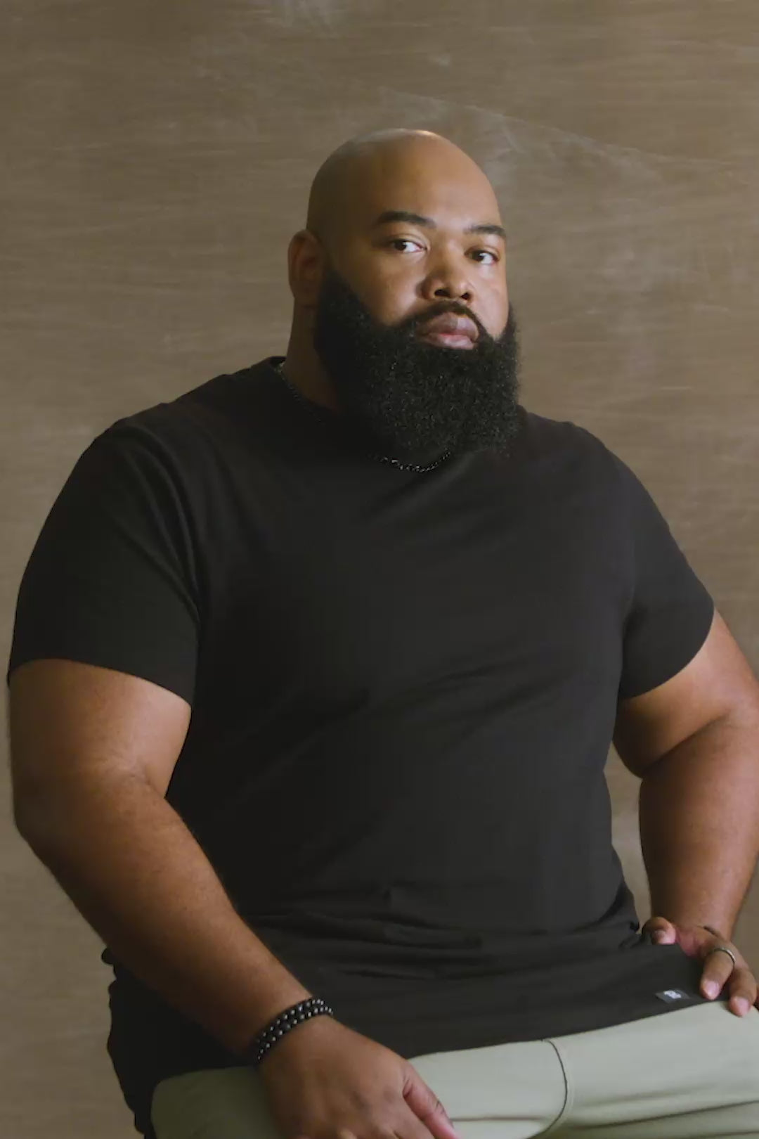 Cotton t-shirt for big and tall men