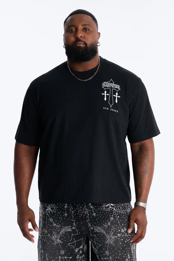 Übergroße Rundhals-T-Shirts