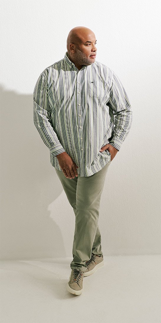 Extended size men's tees for big and tall