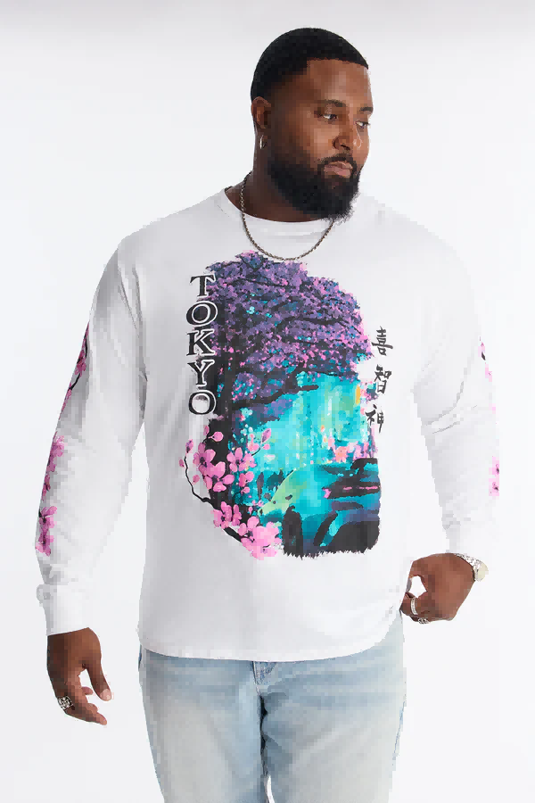 Animal print puffer jacket for big and tall men