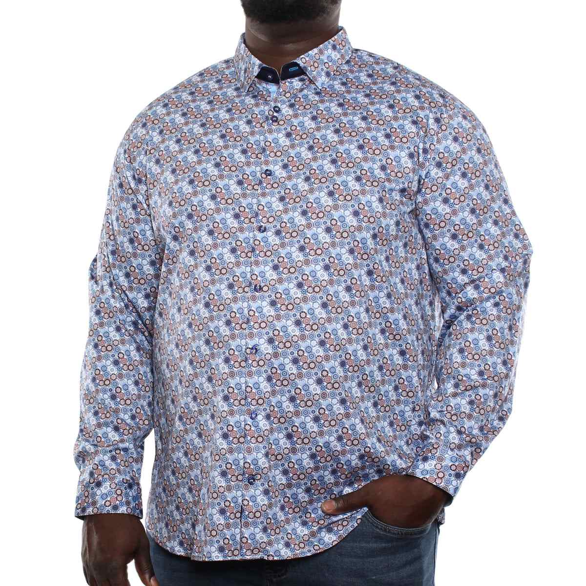Puff print embellishment for menswear garments