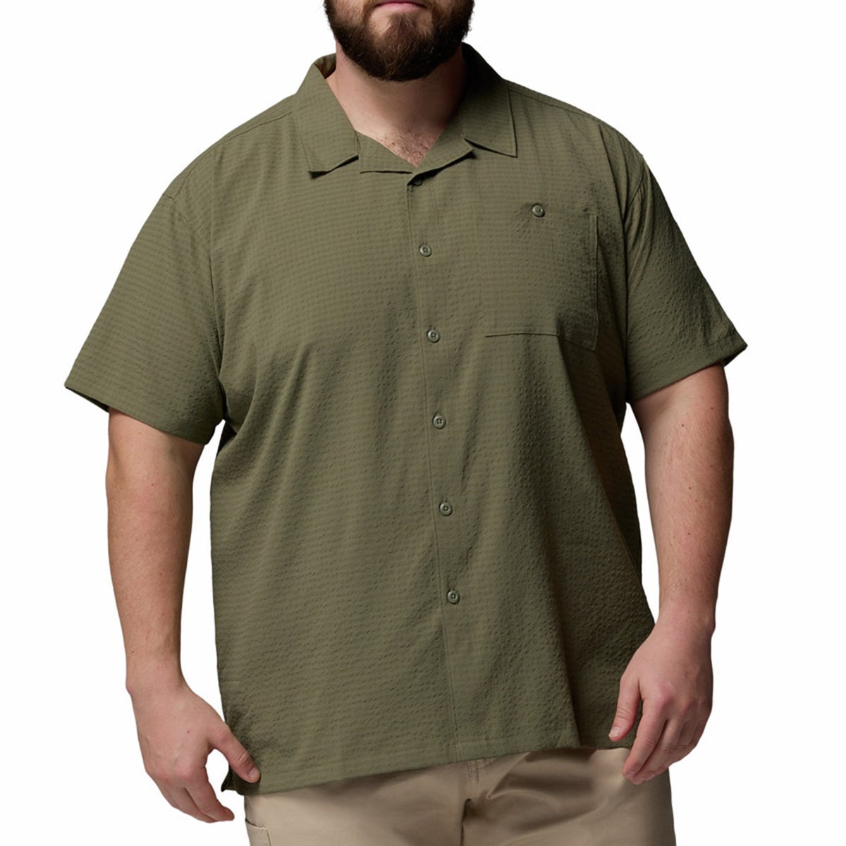Drawstring pants detail for men's plus-size apparel