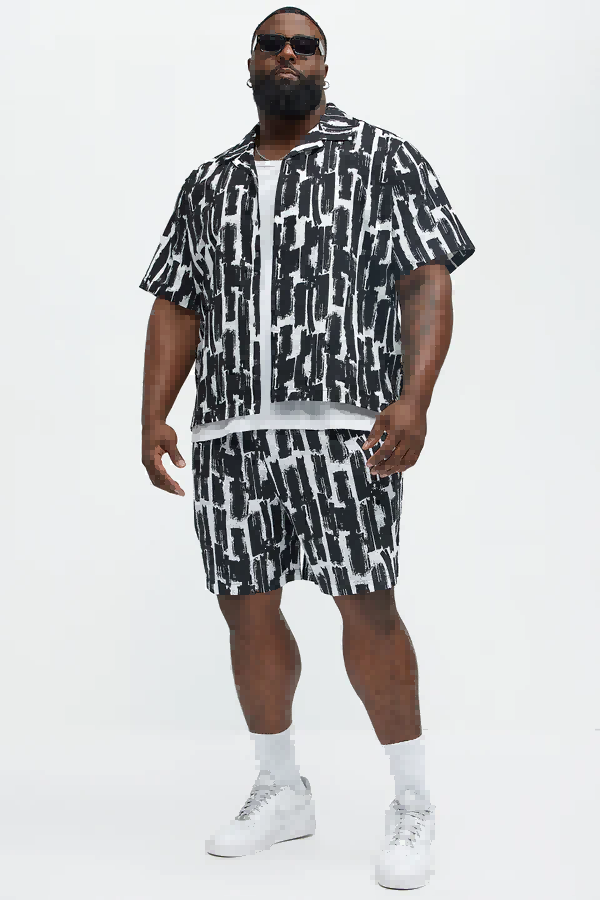 Plus size swim t-shirt for big and tall men