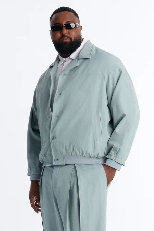Three quarter sleeve polo shirt in plus size
