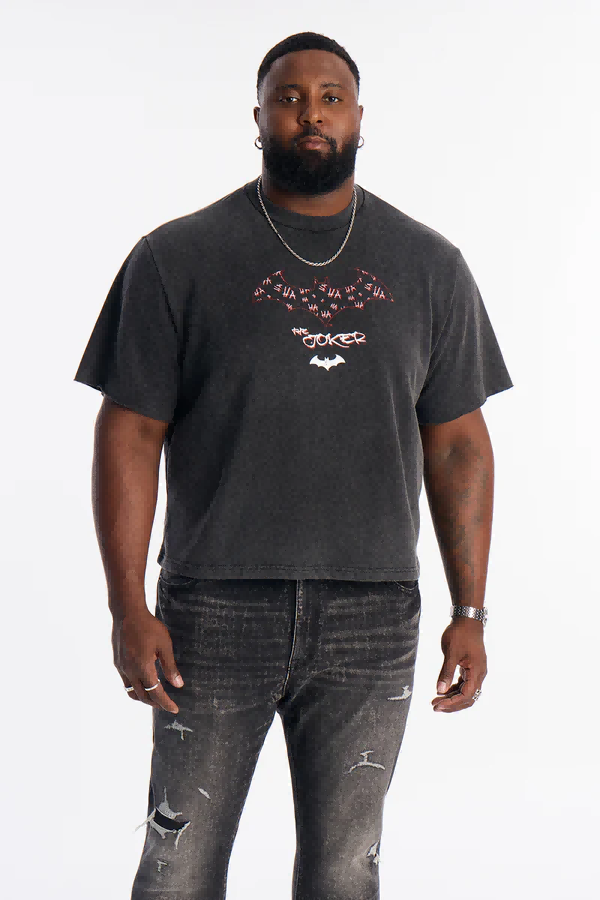 Puff print decoration on menswear garment