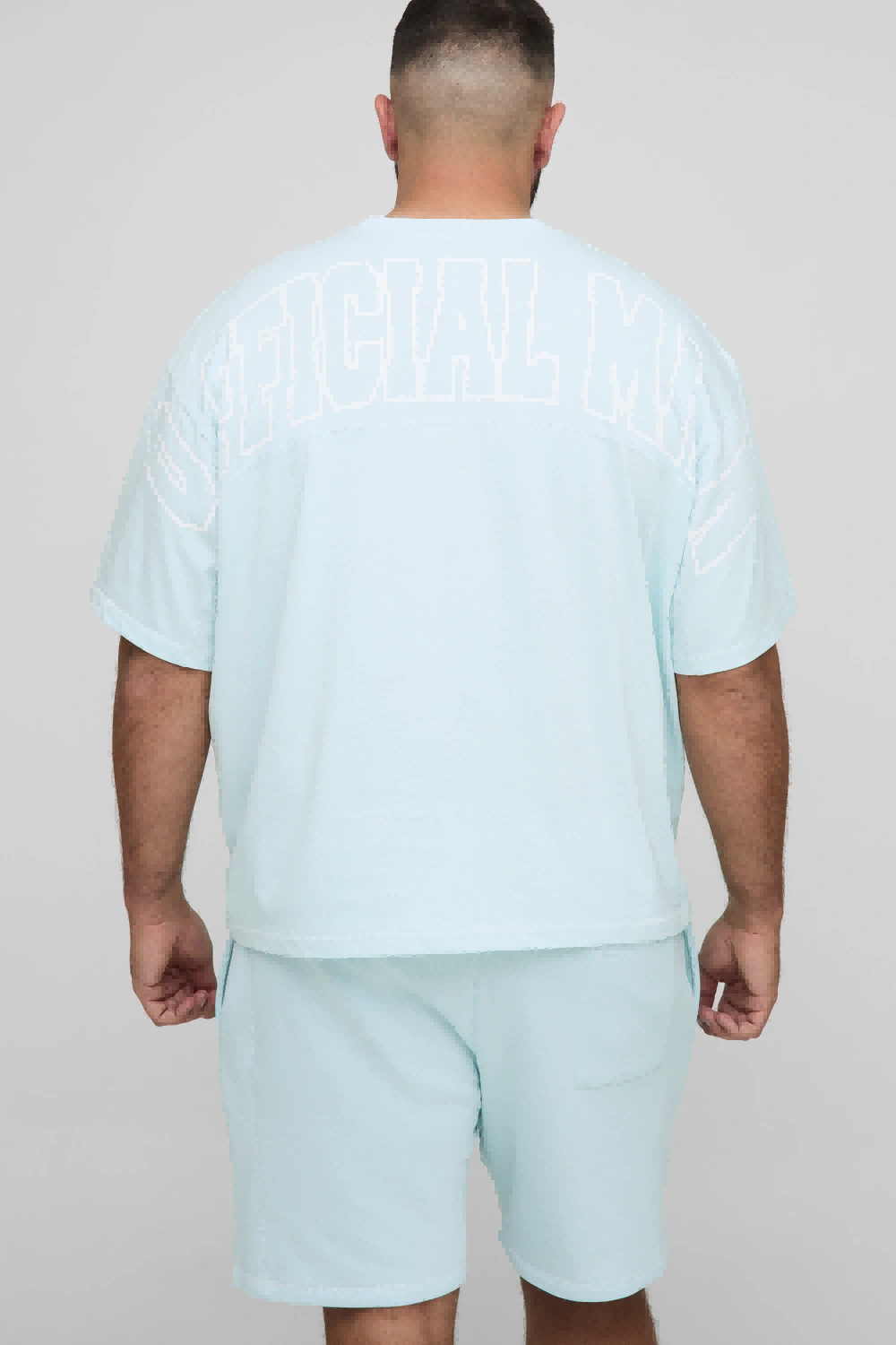 Plus size swim t-shirt for big and tall men