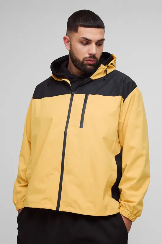 Animal print puffer jacket for big and tall men