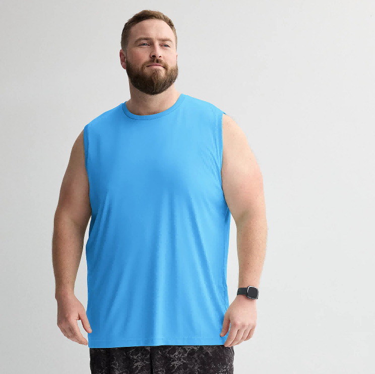 Extended size men's tees for big and tall