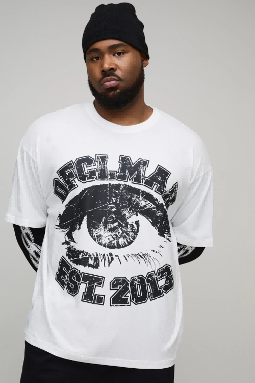 Extended size men's tees for big and tall