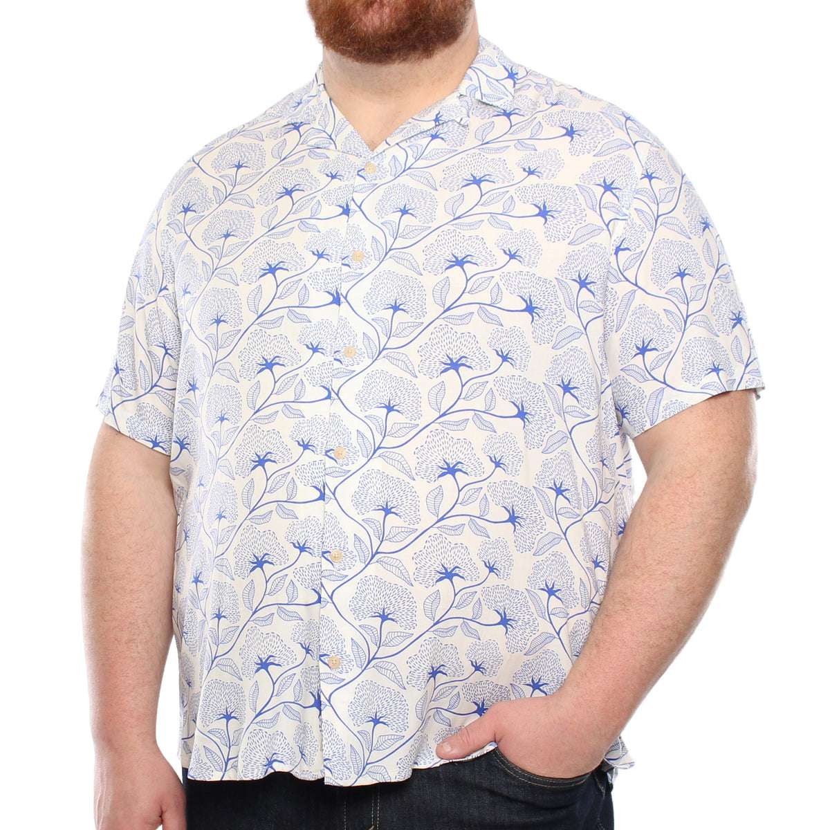 Plus size swim t-shirt for big and tall men